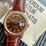 TRF V3 Swiss Replica Rolex Day Date 118135 Chocolated Dial watch 36mm